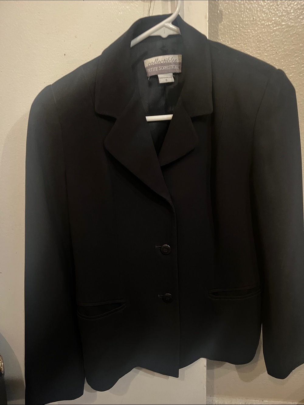 Petite Sophisticate Black Classic Tailored Blazer